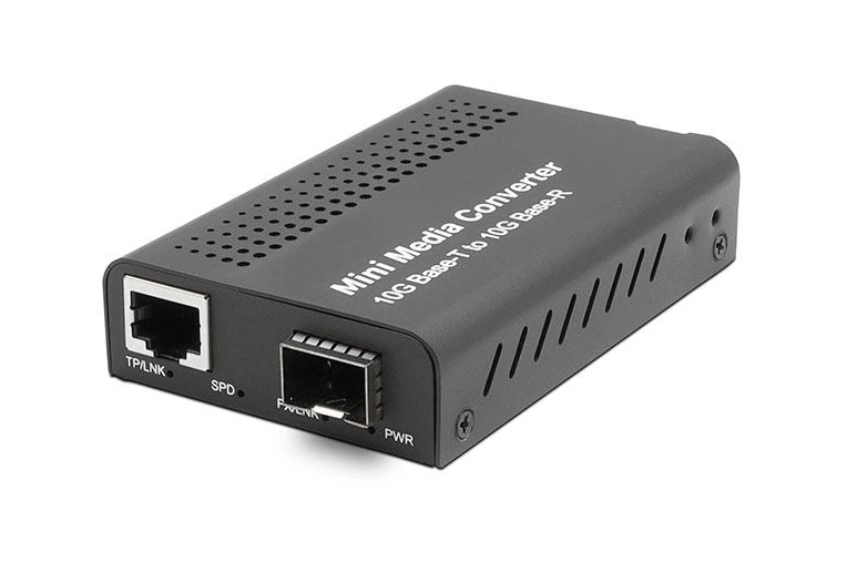 10G mini SFP+ media converter > 10/5/2.5/1G/100M (Unmanaged) MC10Gm-SFP+